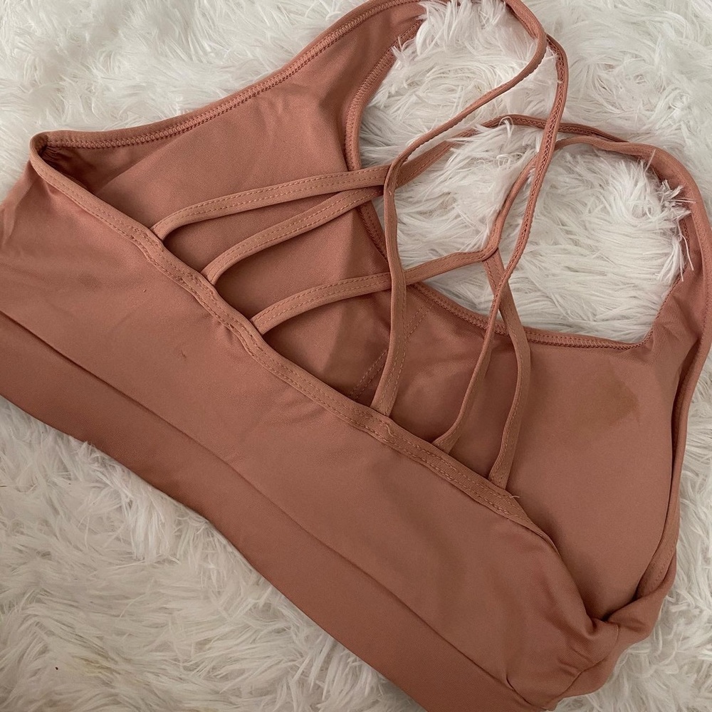 Peach Sports Bra - Picture 2 of 2
